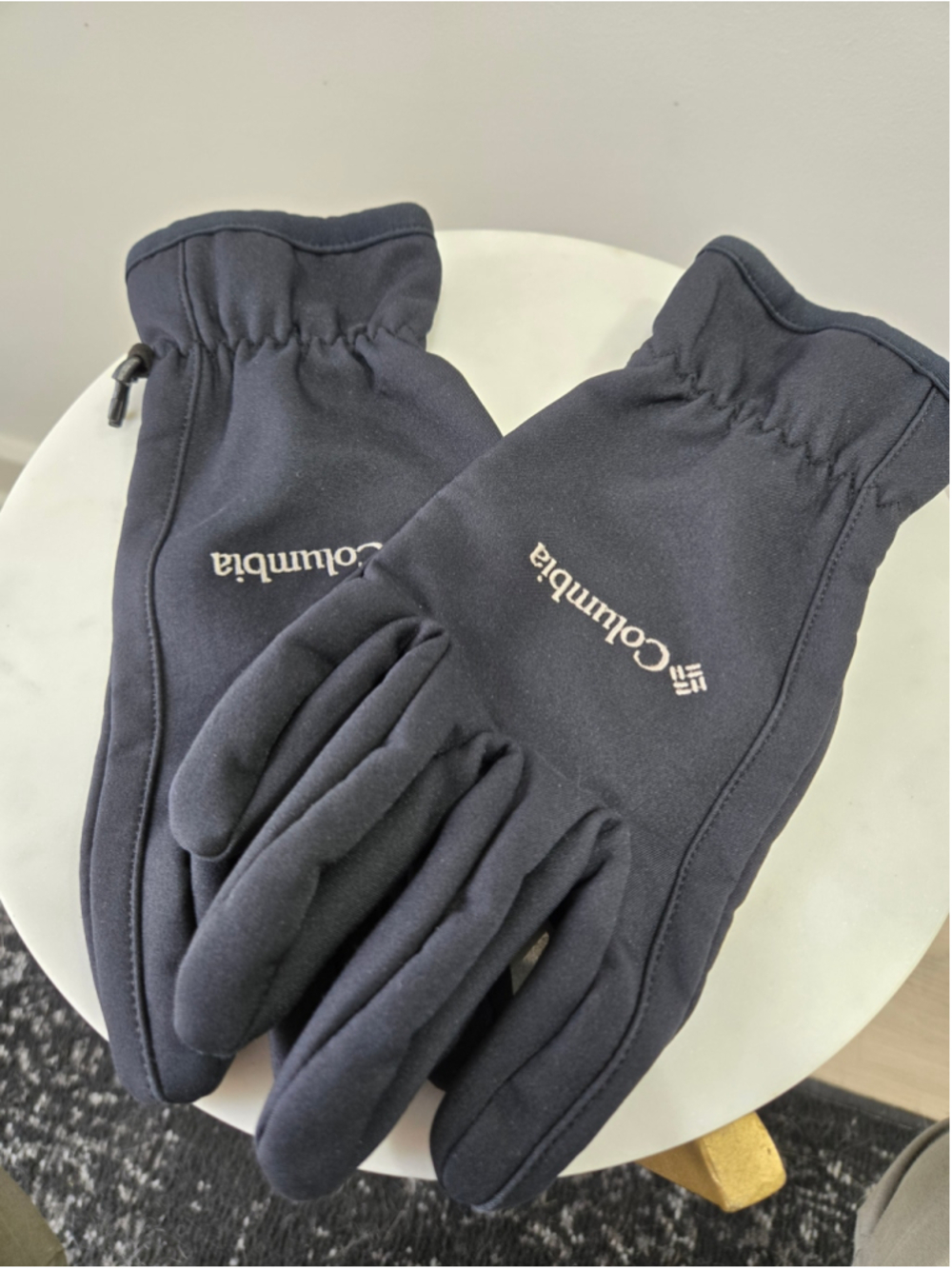 Men's Columbia Black Gloves One Size